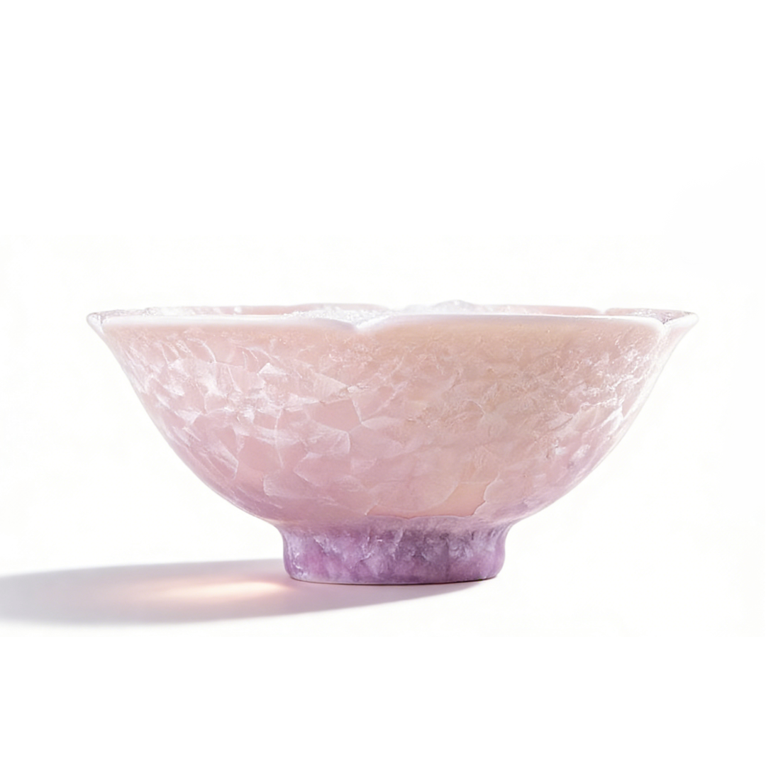 Kiln-Changed Crystalline Glaze Flower-Mouth Master's Cup – Premium Home Ceramic Teacup / Personal Special Gongfu Tea Set