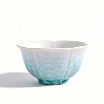 Kiln-Changed Crystalline Ice Flower Flared-Mouth Master's Cup / Gongfu Tea Cup / Tasting Cup (80ml)