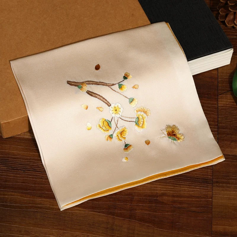 Su Embroidery Silk Wedding Handkerchief