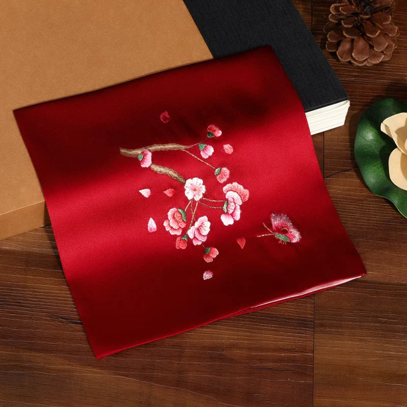 Su Embroidery Silk Wedding Handkerchief