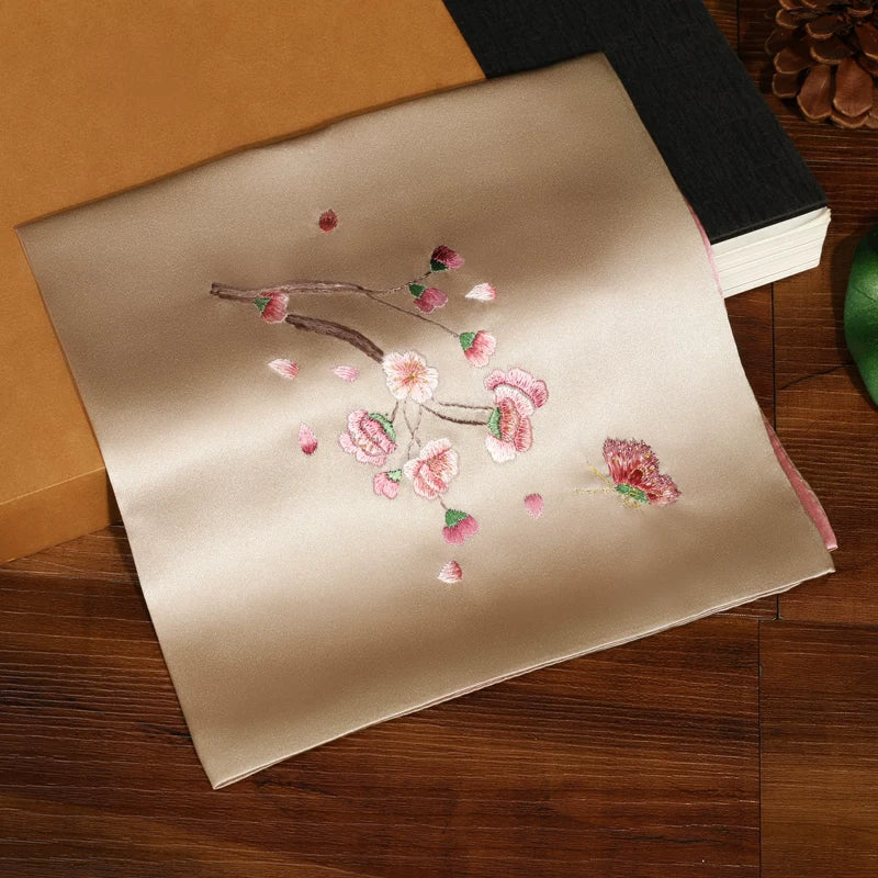 Su Embroidery Silk Wedding Handkerchief