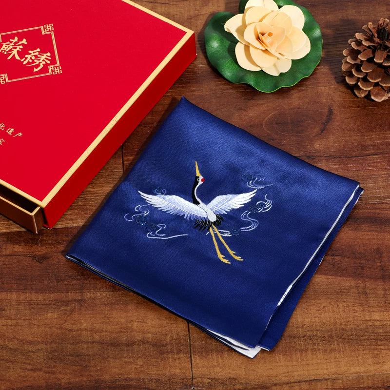 Su Embroidery Silk Wedding Handkerchief