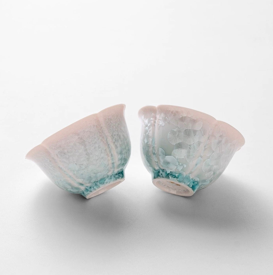 Kiln-Changed Crystalline Ice Flower Flared-Mouth Master's Cup / Gongfu Tea Cup / Tasting Cup (80ml)