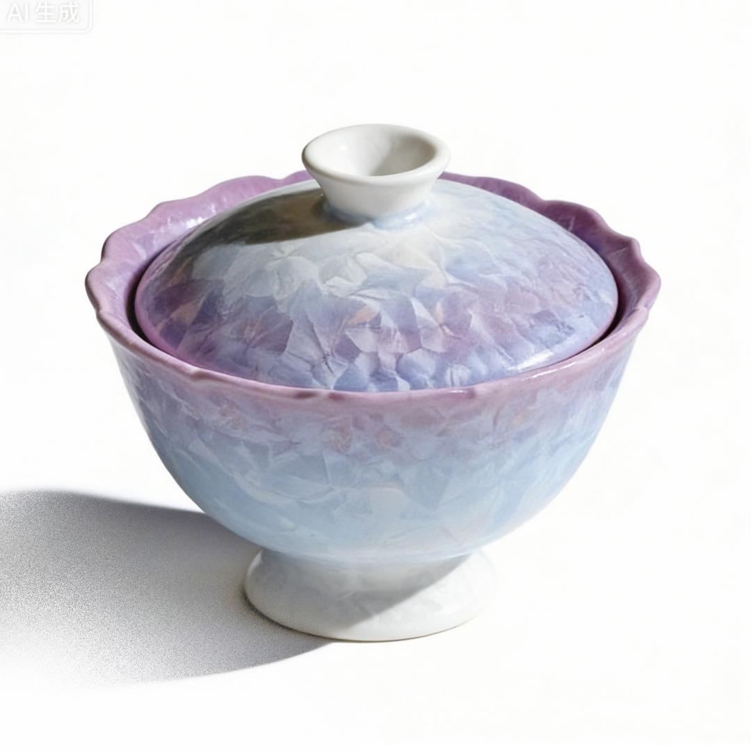 Kiln Changed Crystalline Glaze Bowl