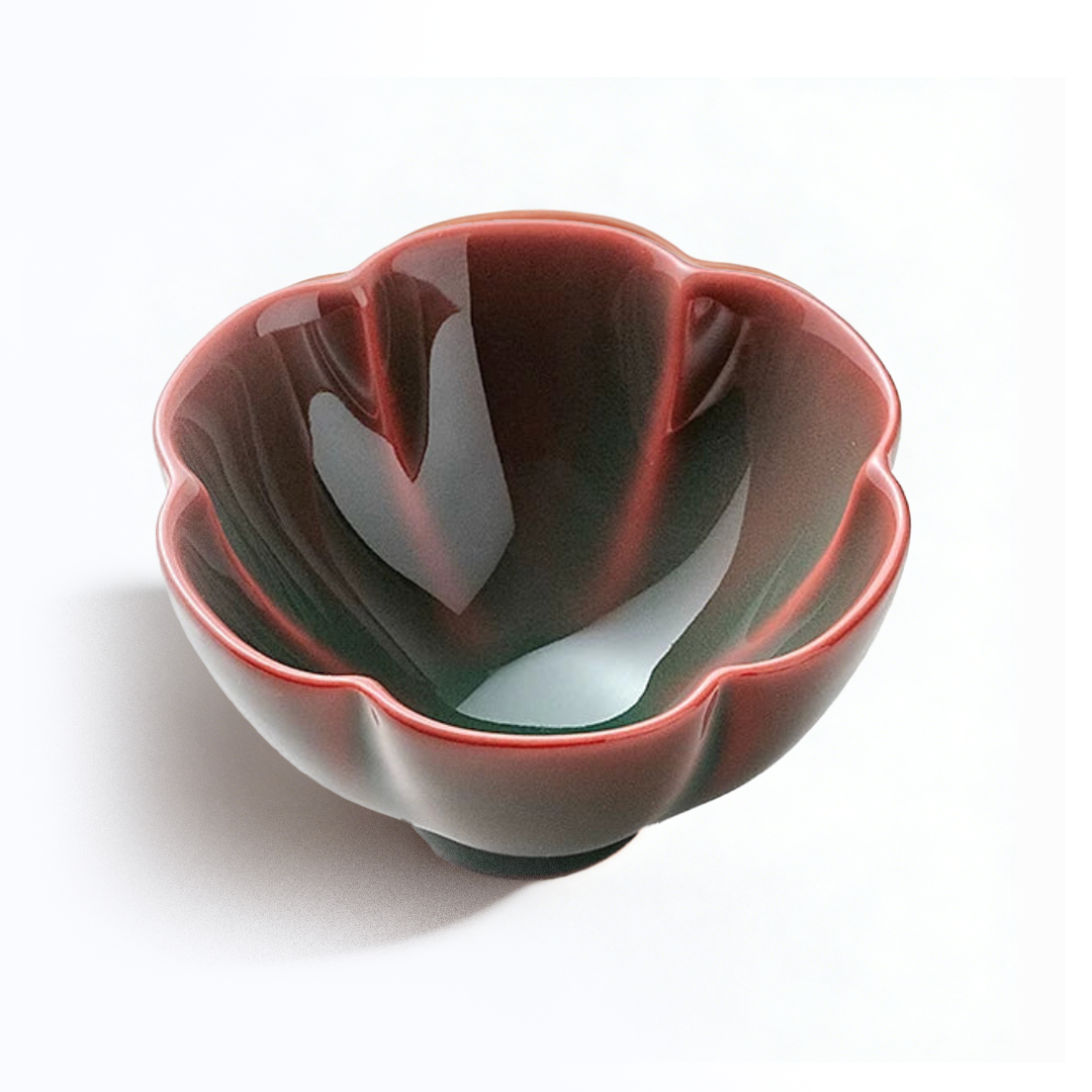 Flower-Mouth Ceramic Cup – Longquan Celadon Tasting Cup / Master's Cup / Gongfu Tea Set